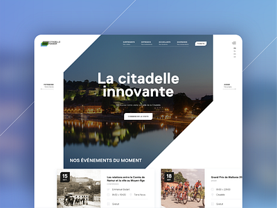 Citadelle de Namur belgium culture design logo namur patrimony tourism typography ui ux ux ui webdesign website