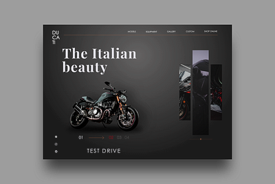 UI/UX Ducati landing page concept branding concept design landingpage ui uidesing uiux web webdesign