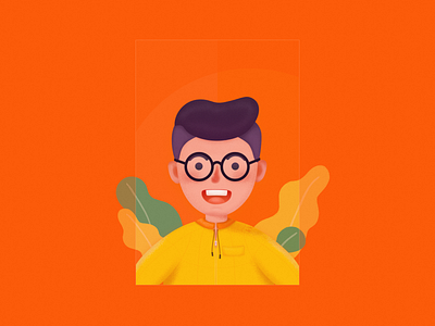 Color filter boy design illustration people ui web yellow