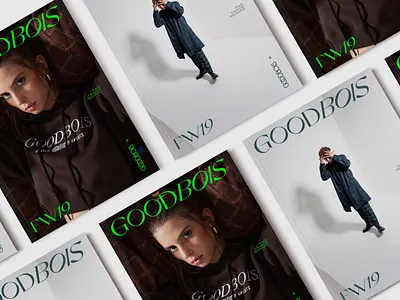 Goodbois Lookbook art direction brand identity branding design graphic design identity logo logo design look lookbook paper photography print typeface design typography
