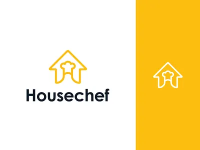 Housechef Design branding chef clean logo clever logo connect creative food house identity logo design logo inspiration mark minimal negative space symbol unique