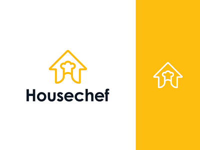 Housechef Design branding chef clean logo clever logo connect creative food house identity logo design logo inspiration mark minimal negative space symbol unique