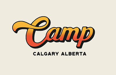 Camp Brand Type art artist design designer drawing illustration illustrator logo type typography