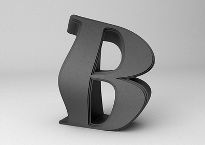 B ulge 3d typography c4d design typography