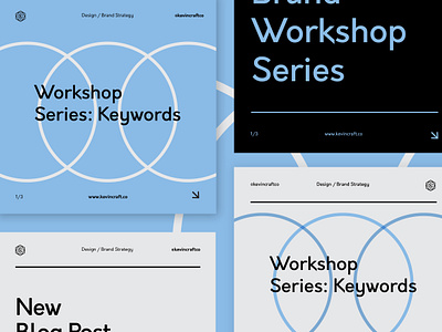 Branding Workshop black blue brand brand identity branding design geometric graphic design icon identity instagram logo logo design mark seal set social media template type typography logo