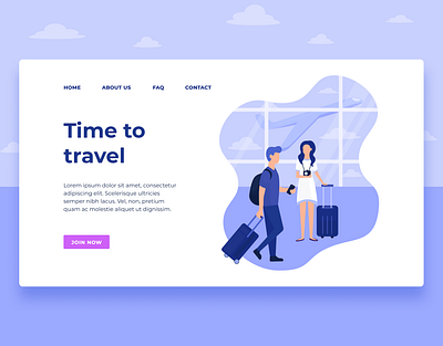 Travel landing page UI/UX Design landing page ui travel website