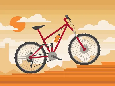 Mountain Bike bicycle bike desert health saxton horne university of utah utah vector