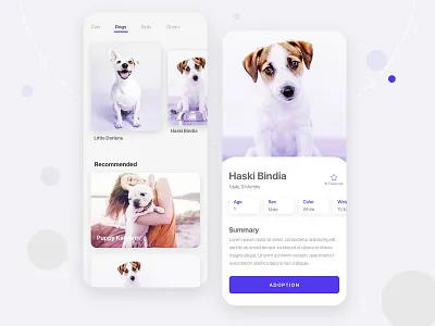 Pet Adoption App animal animal app app ui cat cat app dog animal dog app onboarding pet adoption pet app pet care user experience user interface