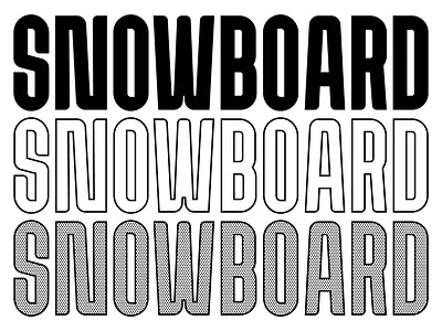 Snowboard - WIP font hand drawn handmade font lettering type typography