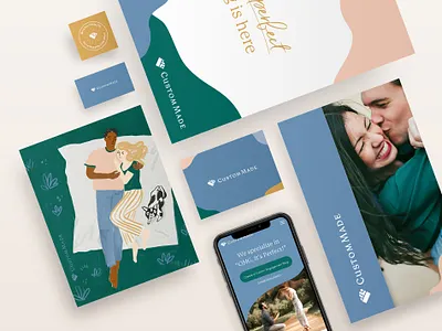 CustomMade Branding branding design graphic design identity illustration jewelry logo website