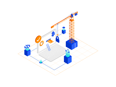 Cryptocurrency Artworks artwork bitcoin cryptocurrency illustration illustrator isometric isometric art isometric design isometric illustration vector