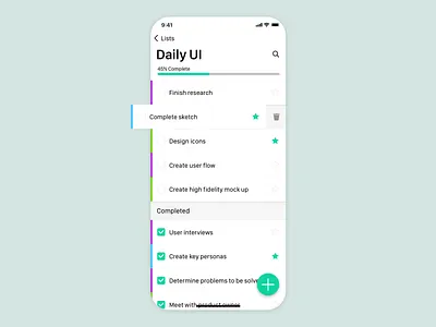Daily UI // Day 042 // ToDo List app branding dailyui dailyui42 design minimal todo todolist typography ui ux vector
