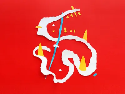 Altri posti in Piedi - Theatre collage colors conceptual dragon illustration landscape paper theatre