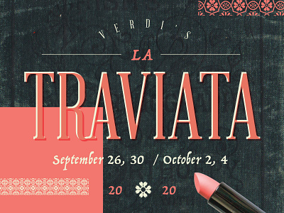 La Traviata design layout opera poster typography