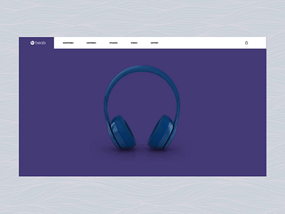 Beats Website 3d 3d animation animation beats headphones rotation ui ui ux ux website