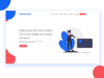 Landing Page 01 app daily ui desiger page design illustraion illustration landing page ui uidesign ux