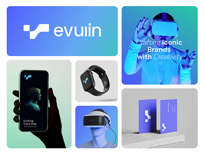 Evuiin Branding brand brand identity branding graphic design landing page logo ui uiux visual identity