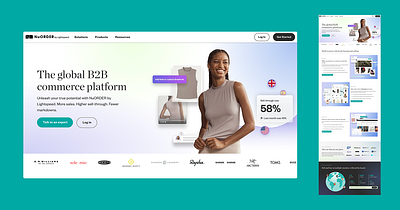 B2B E Commerce Landing Page b2b b2b commerce b2b e commerce landing page b2b landining page e commerce landing page design sachin kumar mishra ui design ui ideas