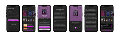 A Book App UI design ui ux