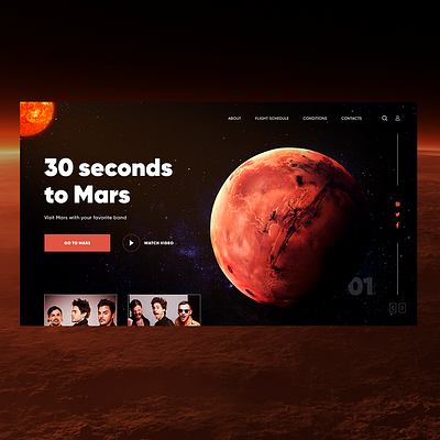 Go to Mars design illustration typography ui uidesign ux uxdesign uxui web website