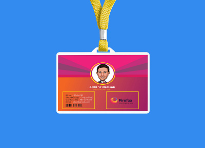 Company Employee ID Identity Card app branding design fashion flyer freelance graphic design icon illustration logo paper poster