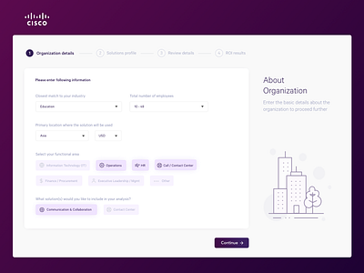 ROI Calculator cleanui form ui forms design roi calculator wizard wizard ui