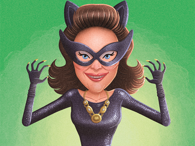 Catwoman - 1966 batman cat catwoman comics dc fanart photoshop procreate