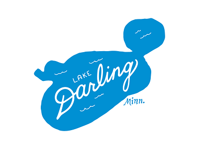 Lake Darling apparel darling fishing hand lettering handlettering illustration lake lake darling minnesota outdoors shirt t shirt