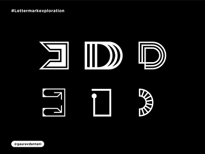 Letter-D Exploration brand brandidentity branding designer freelancer lettermark lettermarkexploration logo logo logodesign logodesigner logodesign logos logotype mark symbol vector