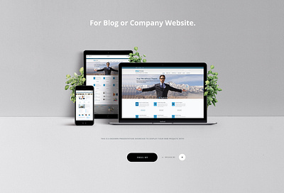 Modern Website for blog or company. branding design minimal ui web website