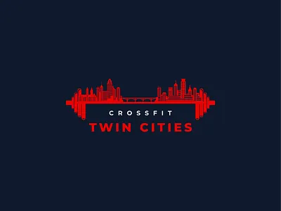 Crossfit Twin Cities gym logo business logo flat logo gym high class minimal modern art twin cities