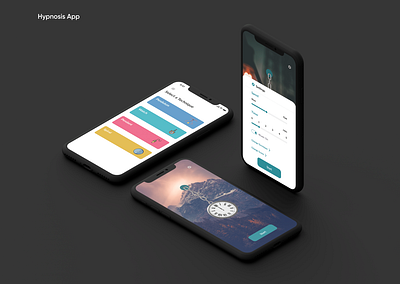 Hypnosis App product design ui ux