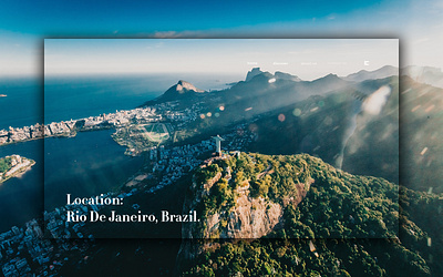 Day 307: Rio De Janeiro. clean design graphic design graphicdesign illustration interface landing page landingpage minimal uidesign web design