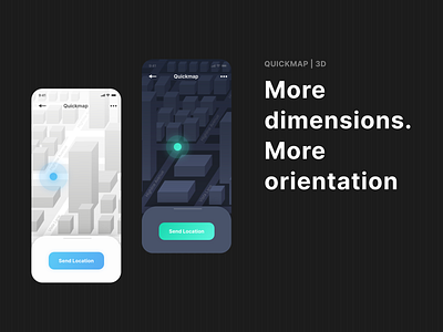 🧭 3D Vector Map Theme | Quickmap 3d map adobe illustrator adobe xd card city map dark map design google maps gps gps tracker light map location maps nav svg maps theme ui ux vector maps