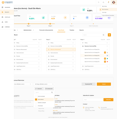 Cleanenergynexus.com admin panel dashboard dashboard design illustration landingpage ui ux web web design webdesign