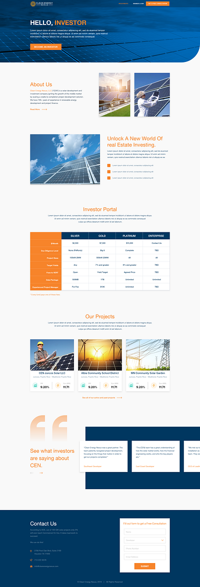 Investment Page Design branding illustration investment landingpage ui ux web web design webdesign