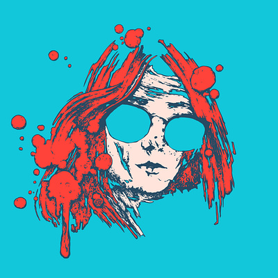 portrait art graphic grunge illustration