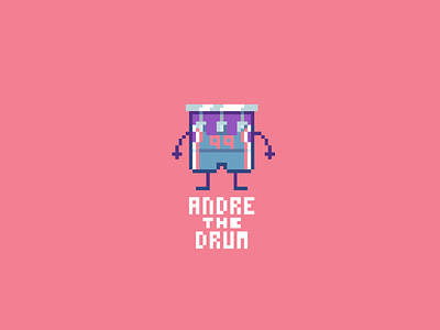 NBA Alter Egos: Andre Drummond alter andre drummond andre the drum art blue detroit pistons drum ego egos nba pixel pixelart purple red silver white