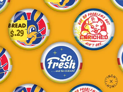 INCH X INCH 1x1 bread buttons illustration inchbyinch