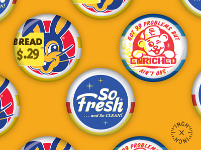 INCH X INCH 1x1 bread buttons illustration inchbyinch
