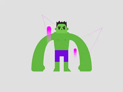 HULK 💚 avengersendgame character characterdesign hulk illustration vector art