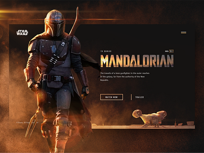 The Mandalorian branding design graphicdesign grid identity mandalorian movies series site ui ux web webdesign