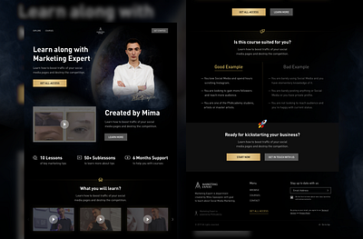 Landing Page branding design landing landing page minimal ui web website