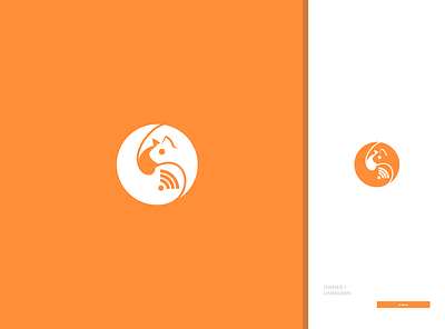 squirless design flat icon logo minimal vector