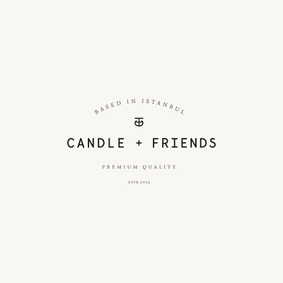 Candle + Friends Logo Designs branding candle logo circle logo identity logo logo design logotype minimal monospace typogaphy