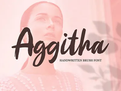 Aggitha Free Brush Font design font font design free font freebie freebies type typedesign typeface typography