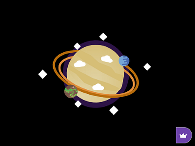 Saturn design space stars