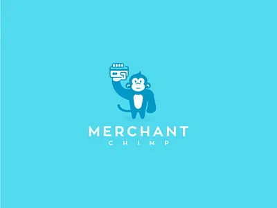 Logo Merchant Chimp building brand illustration logo logodesign logos logotype love vector