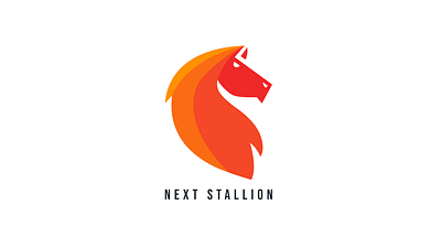 Next Stallion Logo branding colorful digital horse illustrator logo logo design branding logo designer logos next stallion