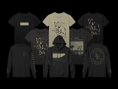 The Almost - Fear Caller Pre-Order Merch band merch fear caller fearless gold hoodie longsleeve merch merch design rabbit shirt the almost tnsn dvsn